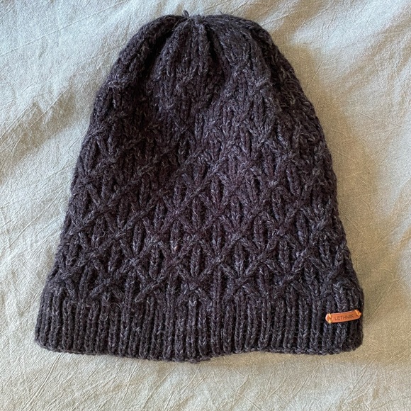 Charcoal beanie with fleece lining cozy winter hat large - Picture 1 of 3